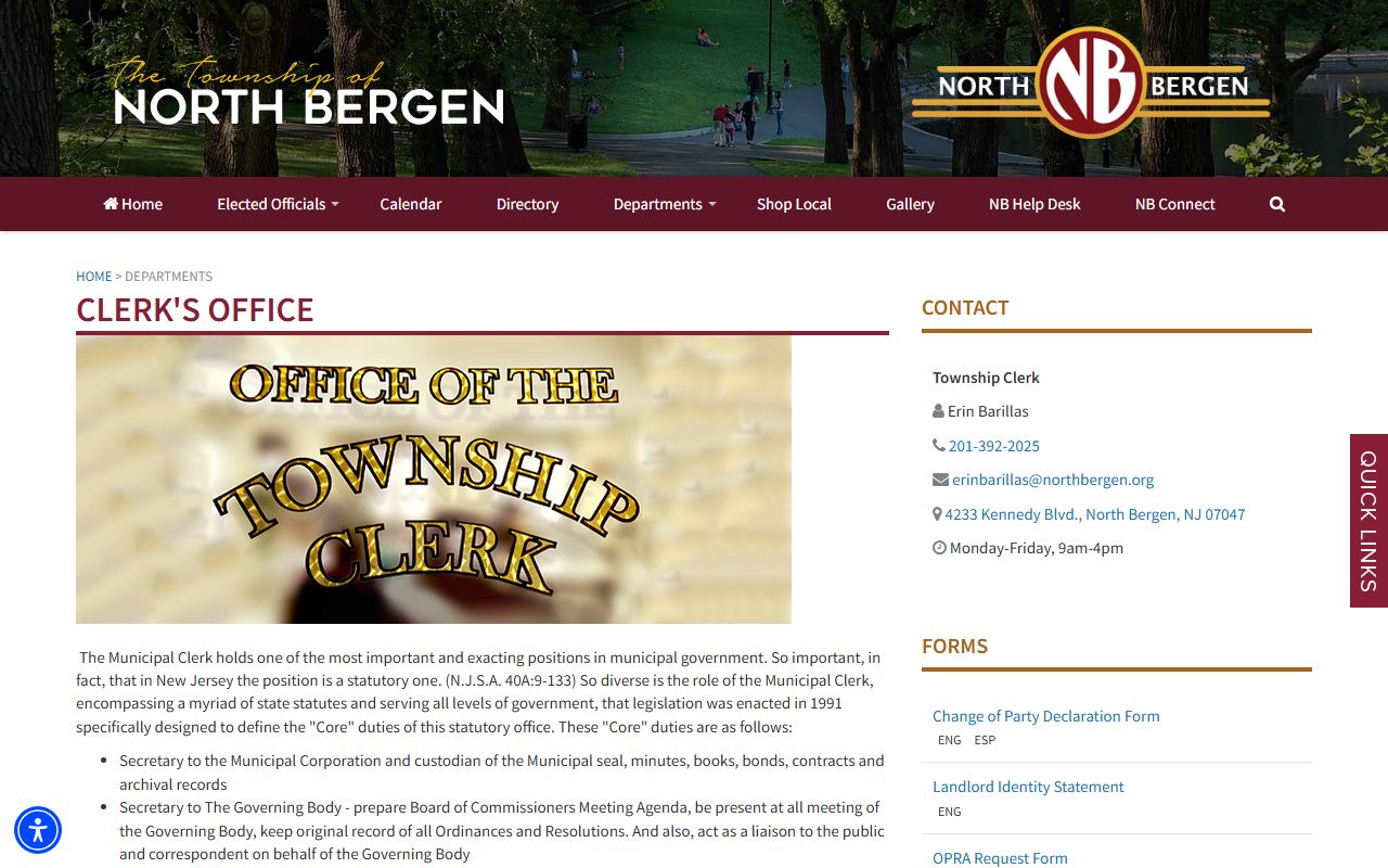 North Bergen Township sex offender records