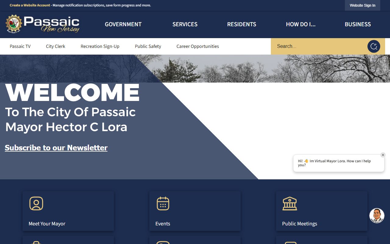 Passaic Police Department records for sex offender information